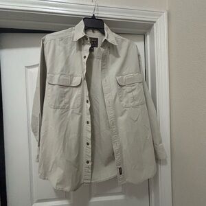 Two Woolrich Men's Light Tan Casual Shirt